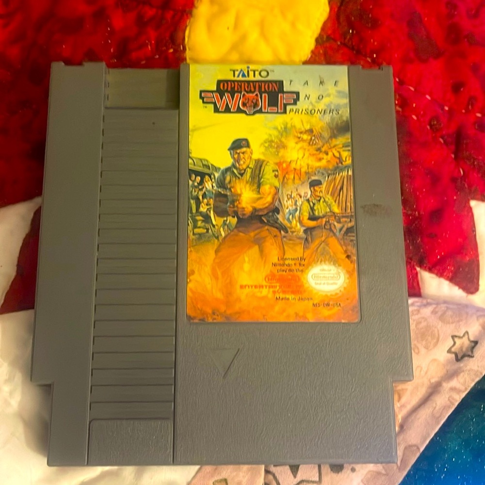 Operation wolf game Nintendo nes